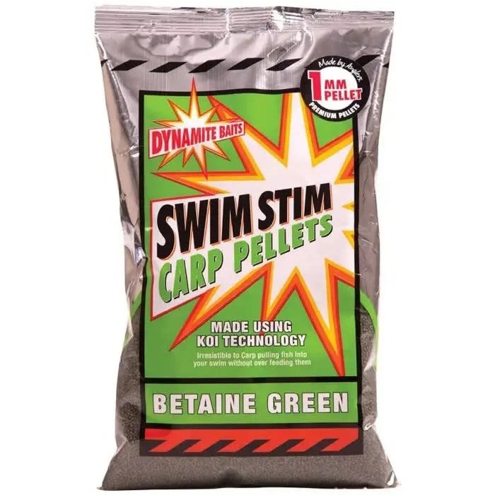 DYNAMITE BAITS Swim Stim Betaine Green Pellets 1mm 1 DYNAMITE BAITS Swim Stim Betaine Green Pellets 1mm
