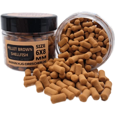 HJG Drescher Dumbell Wafter Pellet Brown Shelfish 1 HJG Drescher Dumbell Wafter Pellet Brown Shelfish