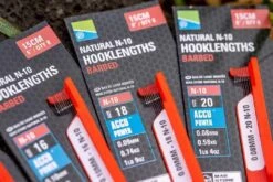 Natural N-10 Hooklenghts Barbed 6” 10 Natural N-10 Hooklenghts Barbed 6” -Visuitrusting Winkel preston innovations natural n 10 hooklenghts barbe 2