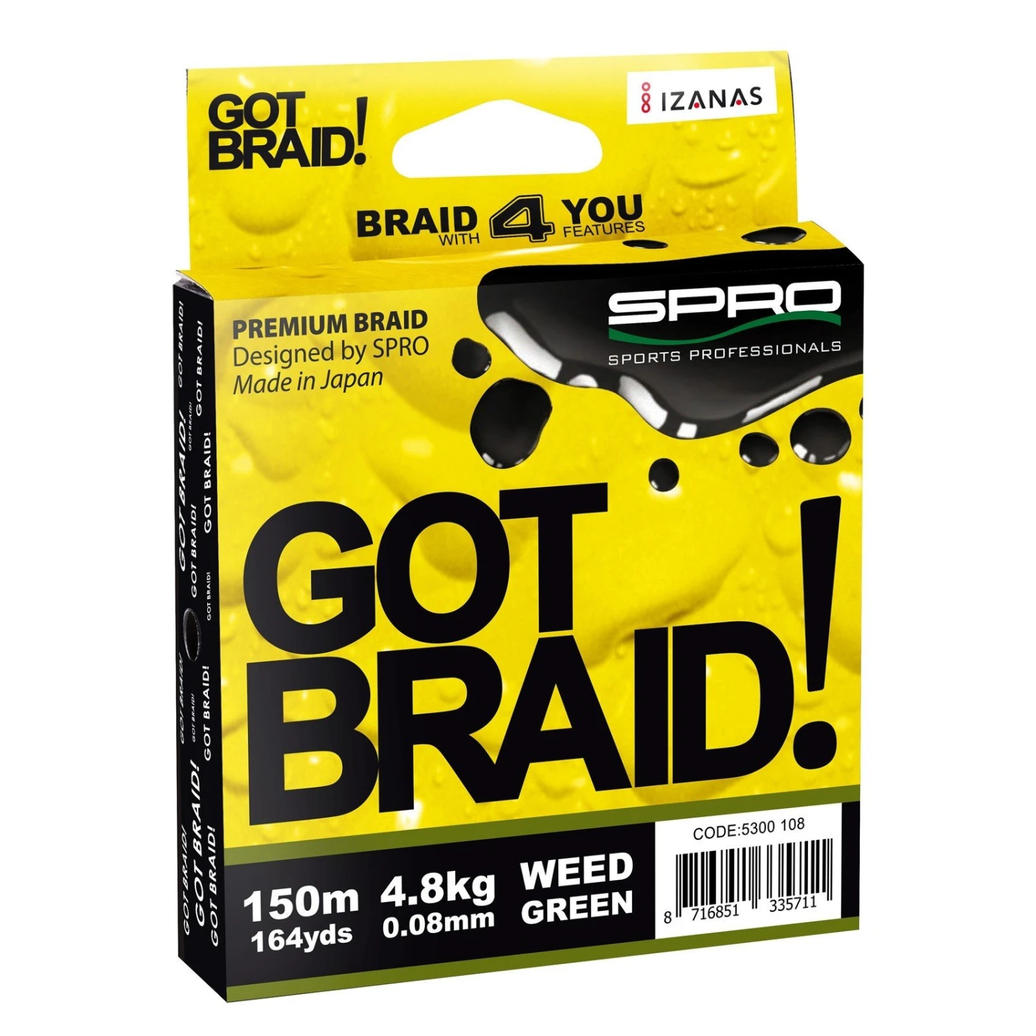 Spro GOT BRAID WEED GREEN 1 Spro GOT BRAID WEED GREEN